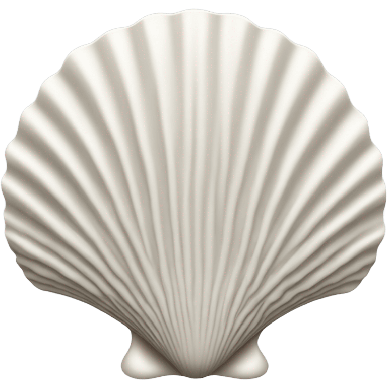 White scallop shell top emoji