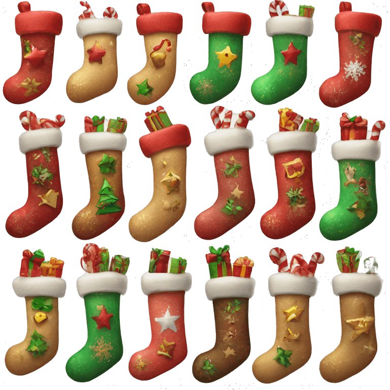 Christmas stocking emoji