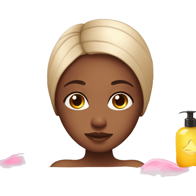 girl in spa salon emoji