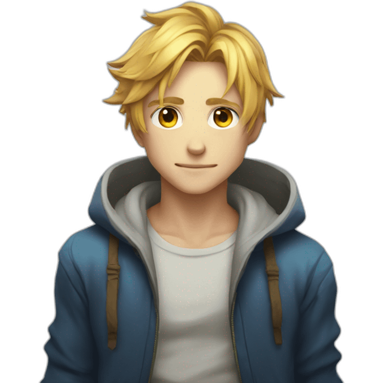 Ezreal with a hoodie emoji