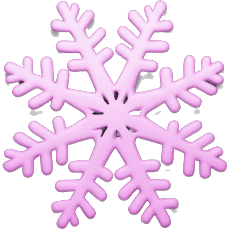 Pink snowflake emoji