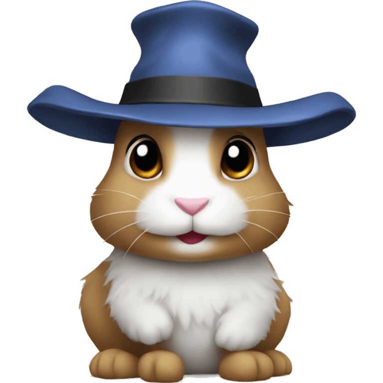 Rabbit with a hat emoji