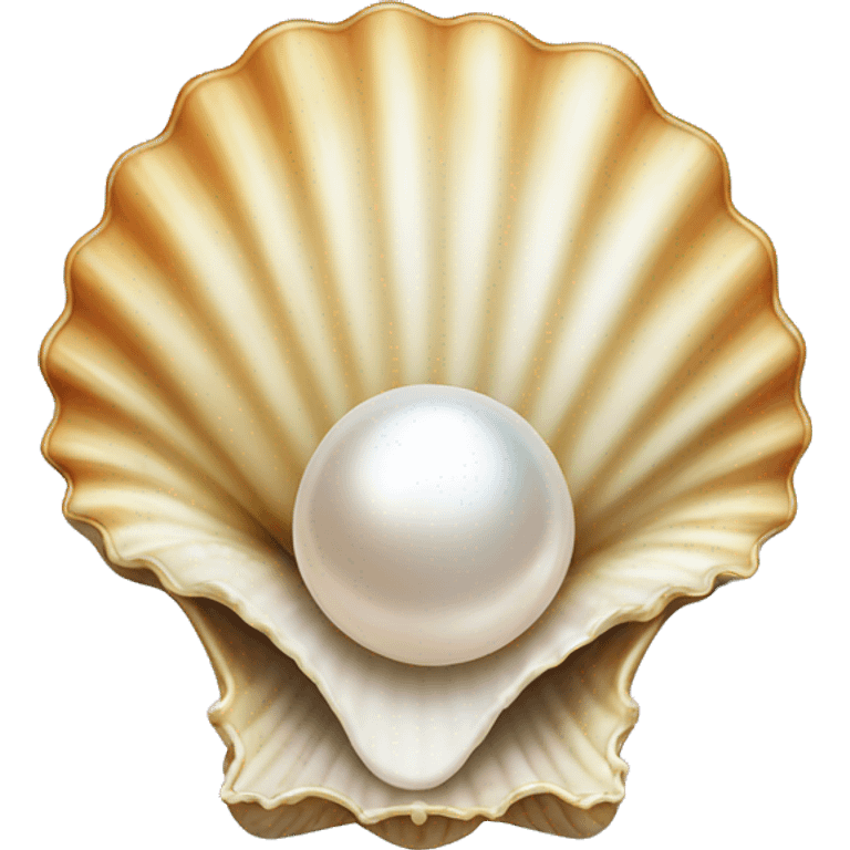 Seashell with a pearl inside emoji