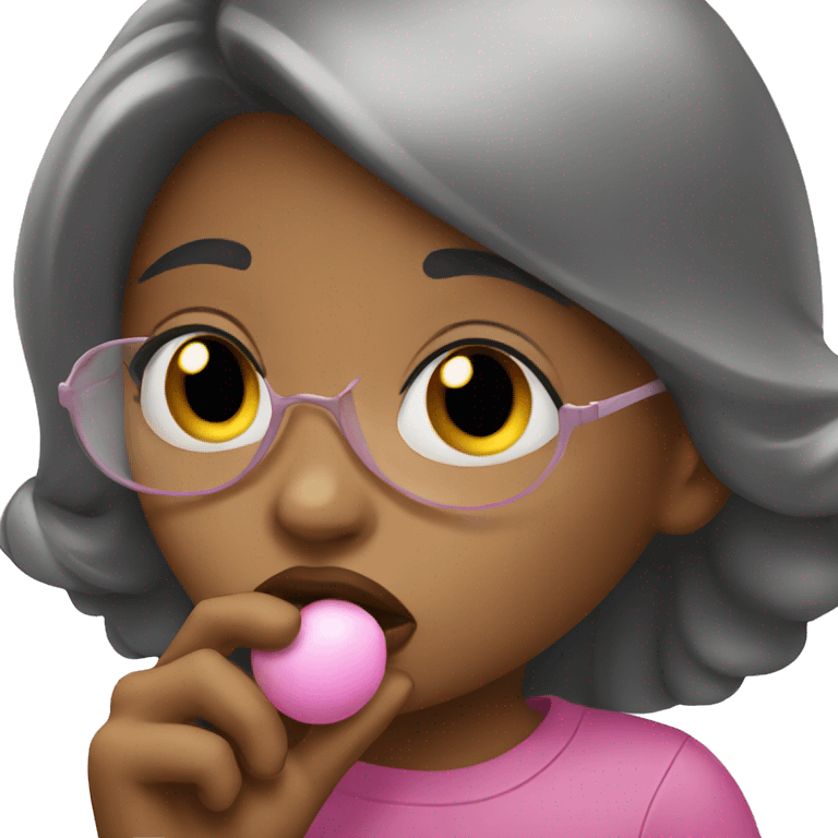 girl blowing kisses emoji