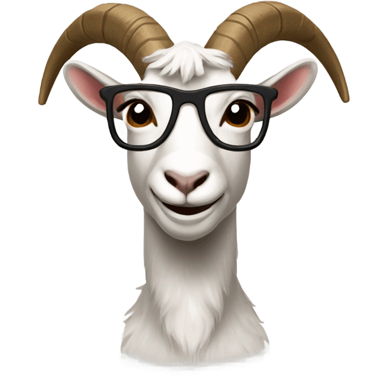 Nerd goat emoji