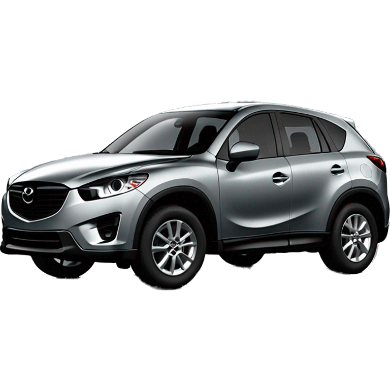 mazda cx5 2024 polymetal grey with black rims flat shading emoji