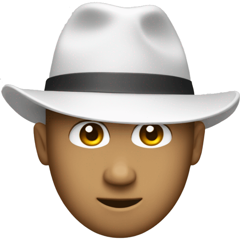 white hat emoji