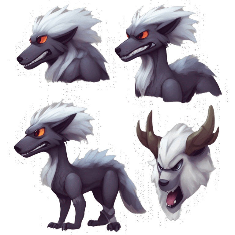 Cute Protogen-vernid-sergal-wickerbeast by griffsnuff & LiLaiRa & Falvie emoji