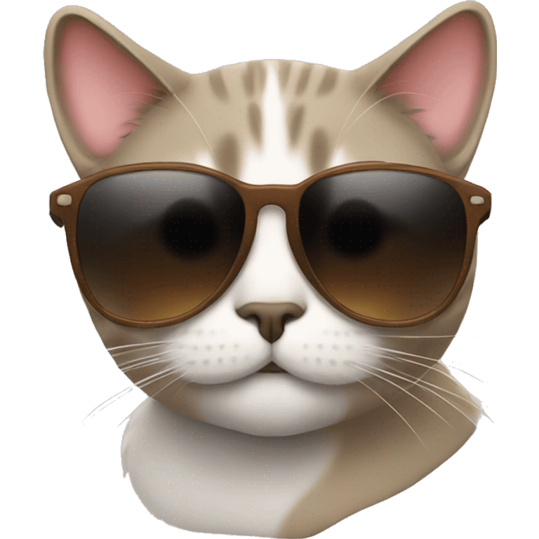 Cat with sunglasses emoji