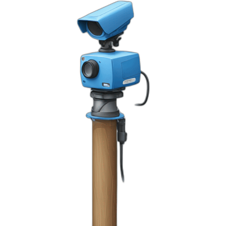 bluewroker-working-in-a-pole-with-a-monitoring-camera emoji