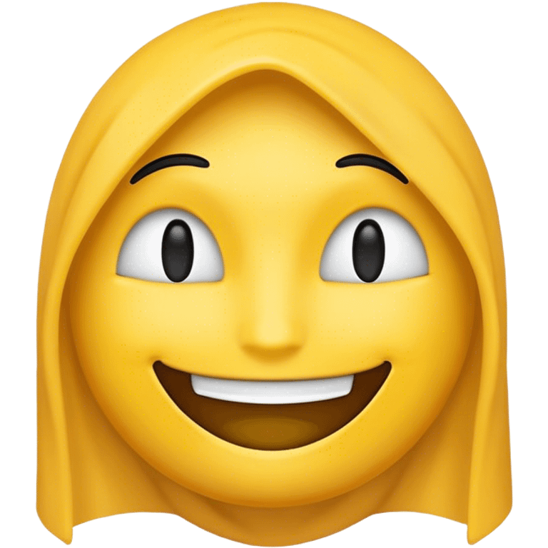 Faceless emoji with smile emoji