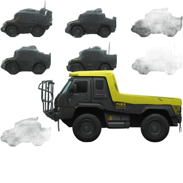 cyber punk 6x6 Truck emoji