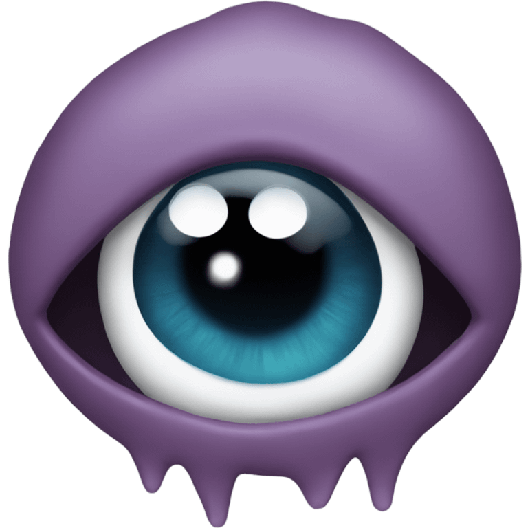 a one eye monster crying emoji