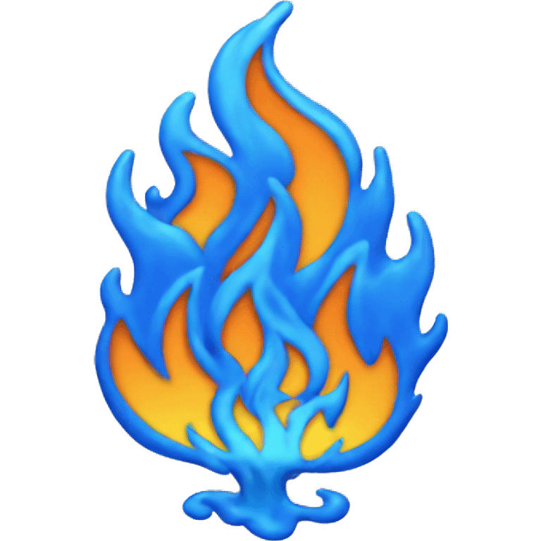 Blue fire emoji