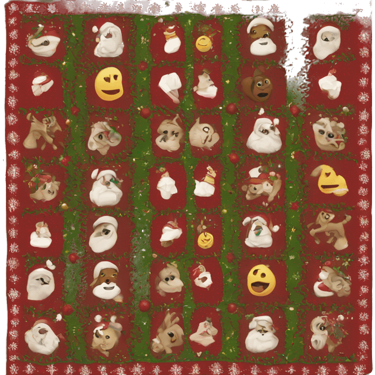 Christmas blanket emoji