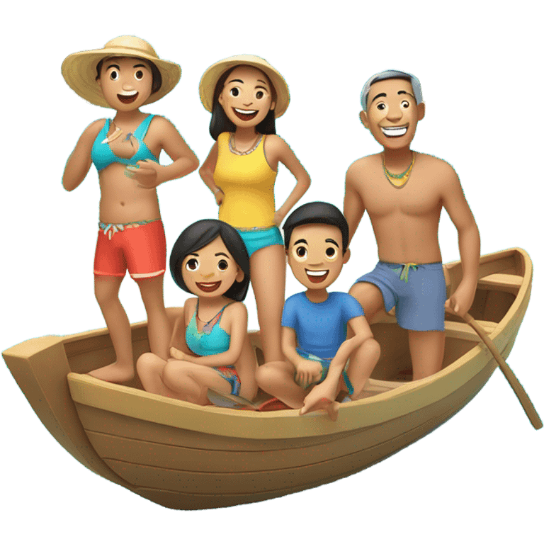 Filipino Family Island Hopping trip emoji