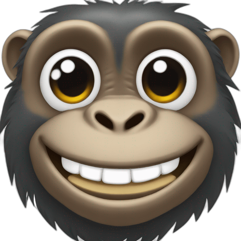 Happy Chimpanzee emoji