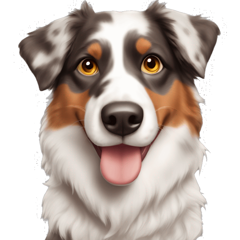 Red Merle Australian shepherd  emoji