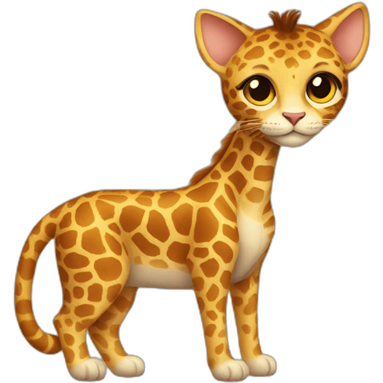 cat with giraffe neck emoji