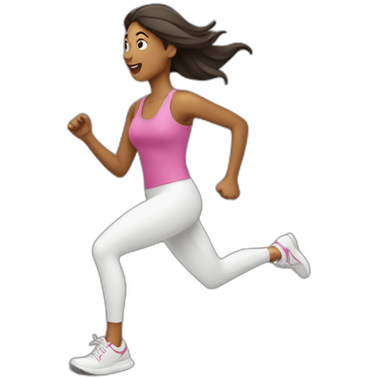 woman running emoji