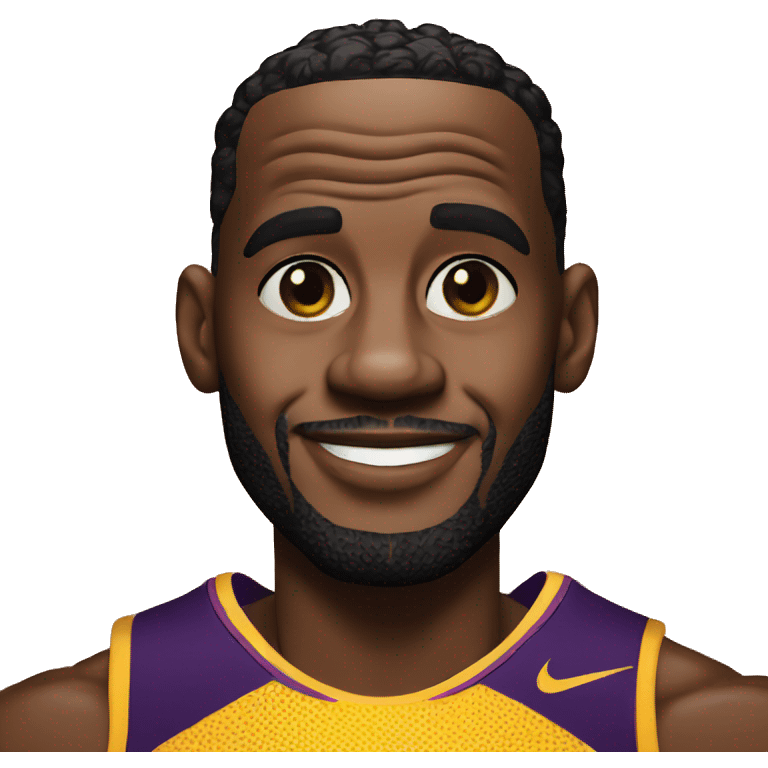 LeBron james as a sunshine emoji