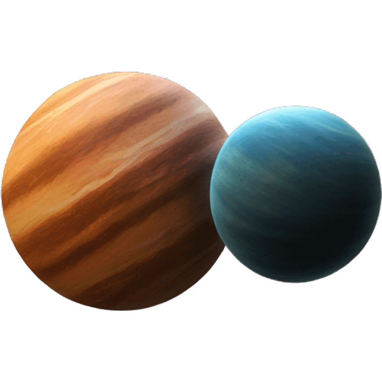 Planet collision with another planet emoji