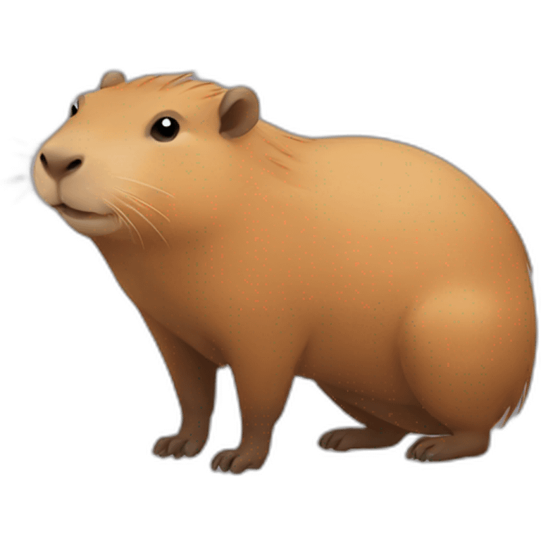 Capybara love emoji