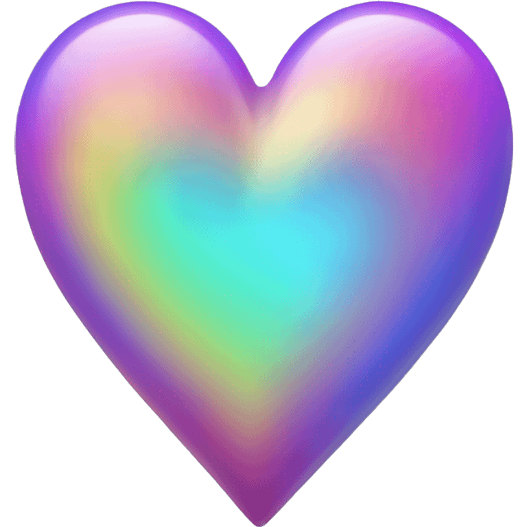 iridescent heart  emoji