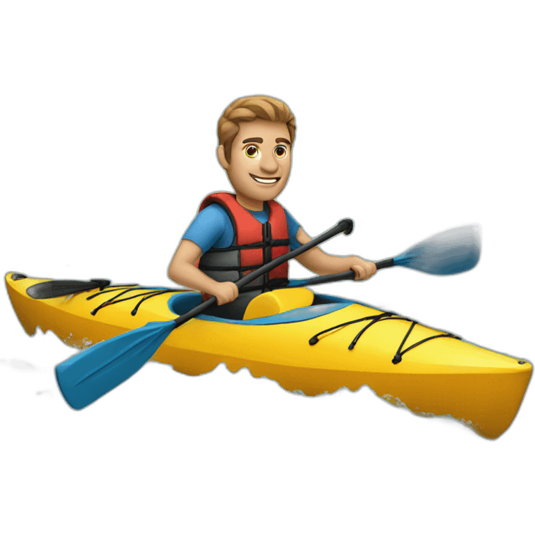 Man kayaking emoji