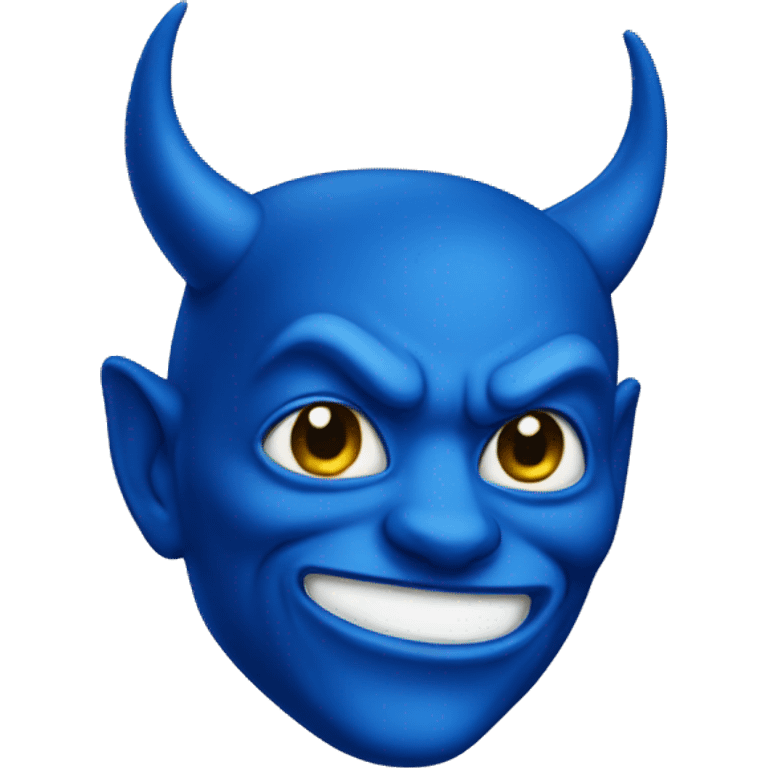 Blue devil emoji