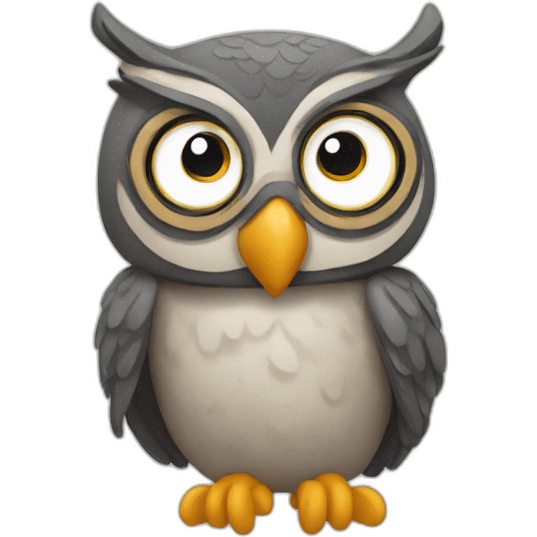 Cartoon owl emoji