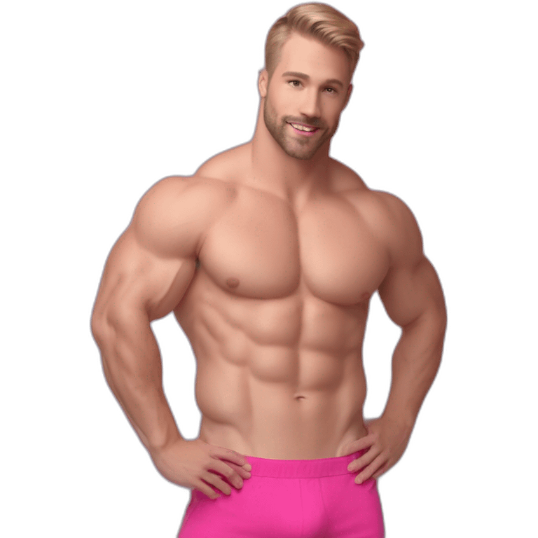 Gay—FitPose-CaucasianMale-Pink-Bussy emoji