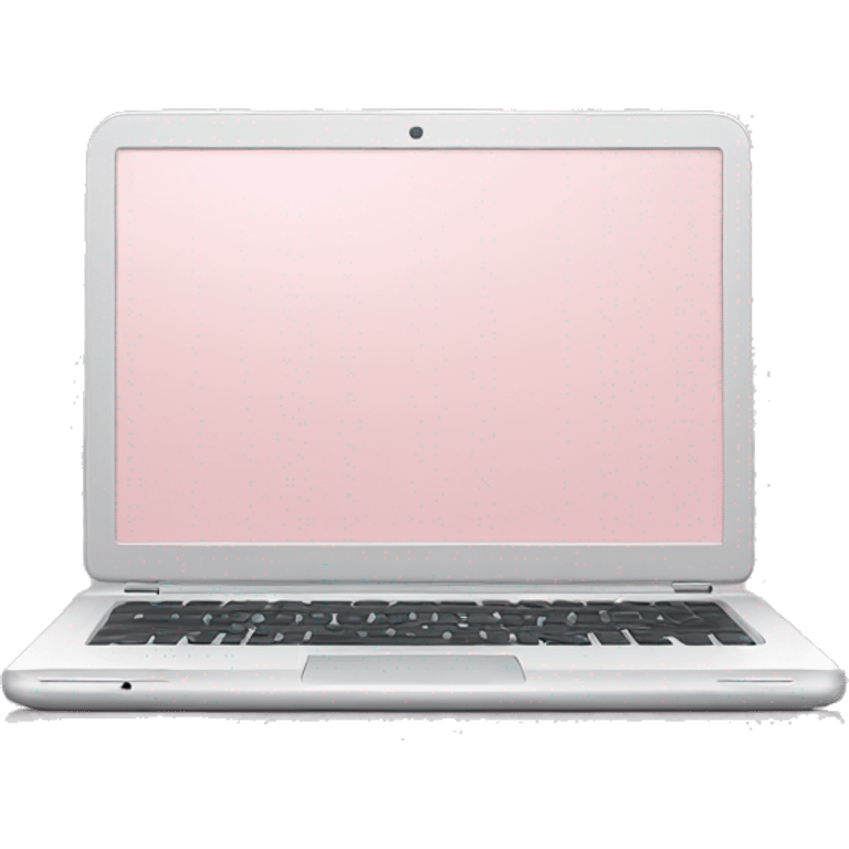 Light pink laptop emoji