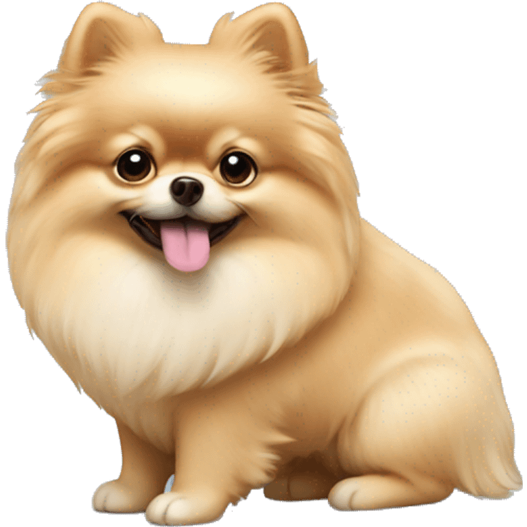 cream pomeranian emoji