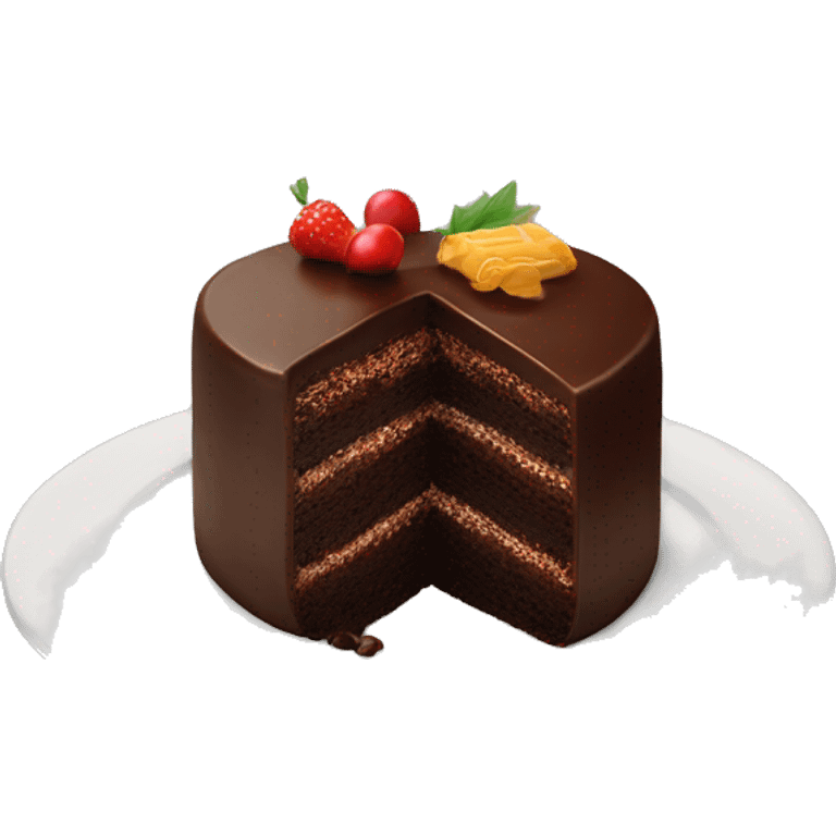 Gourmet chocolate cake served at 30,000 feet  emoji