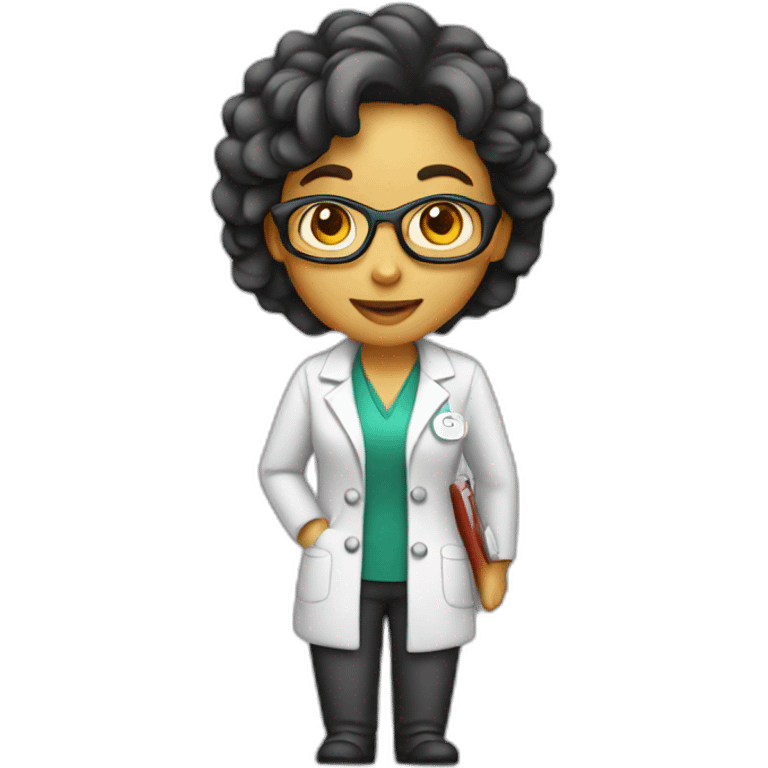 Chem girl professor emoji