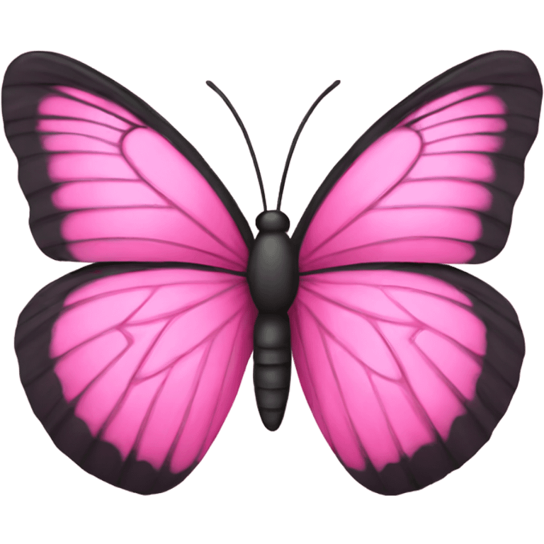 Pink butterfly emoji