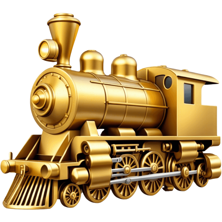 Golden locomotive pawn  emoji