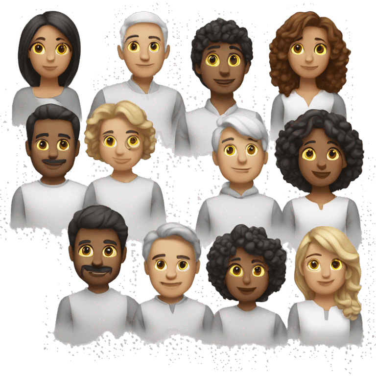 grupo de personas blancas emoji