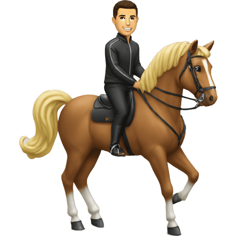 Ronaldo sur un cheval emoji