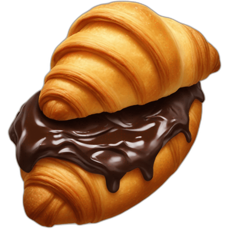 Chocolate croissant  emoji