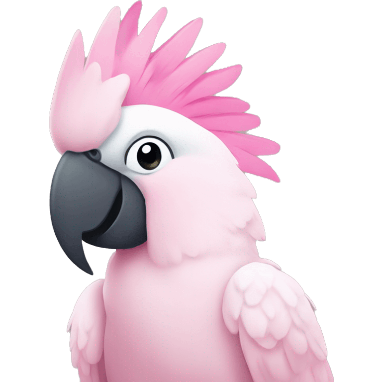 Pink cockatoo emoji