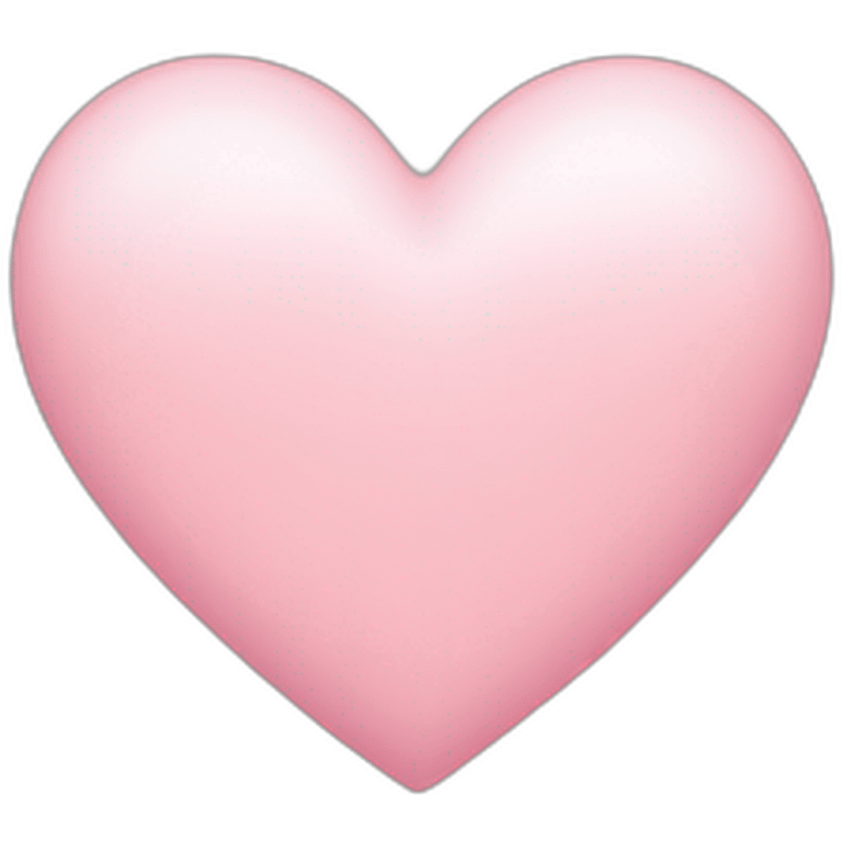 Light pink heart emoji