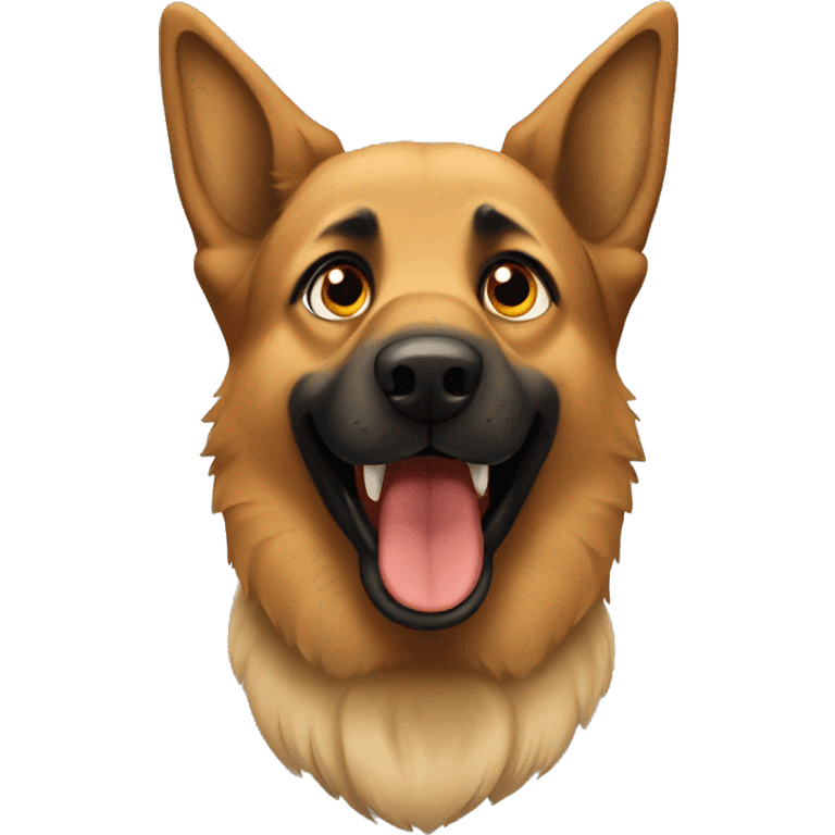 Flying German Shepard dog  emoji