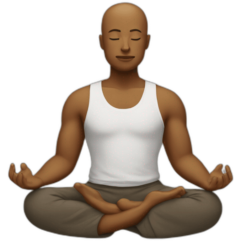 meditating emoji