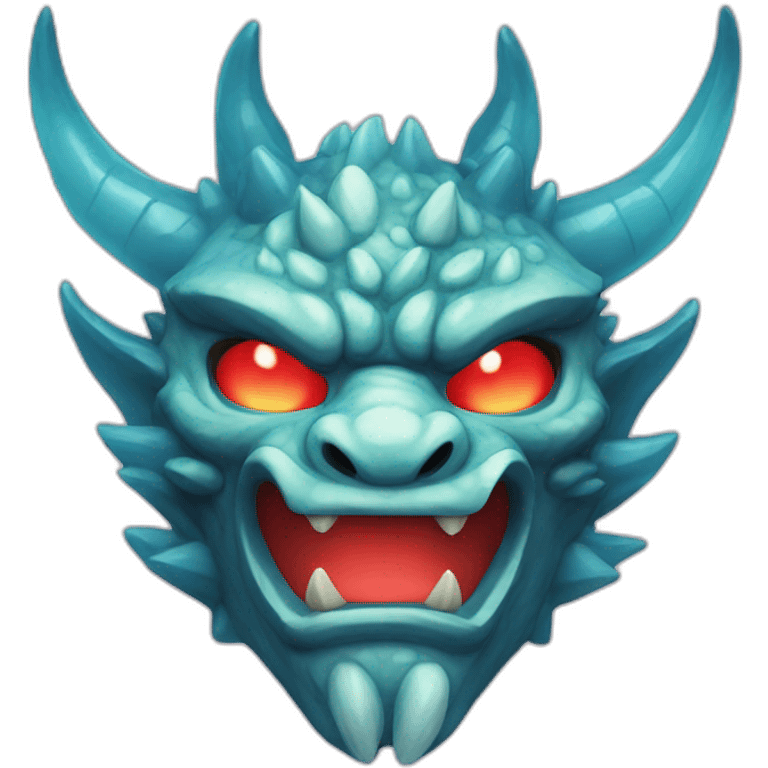 oni crystal dragon japanese mask emoji