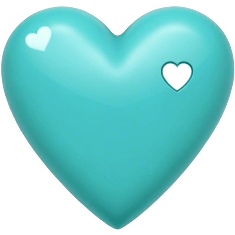 Cœur turquoise  emoji