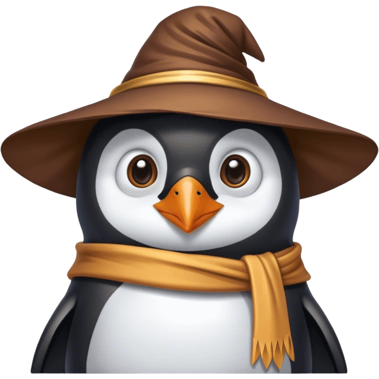 Penguin Wizard emoji