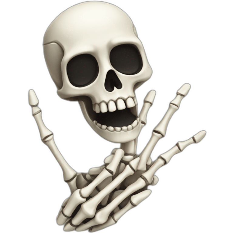 skelington hand emoji