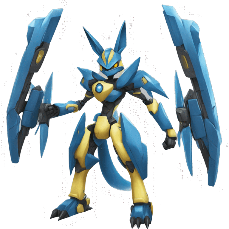 Lucario-Zeraora-medabot-Mecha full body emoji